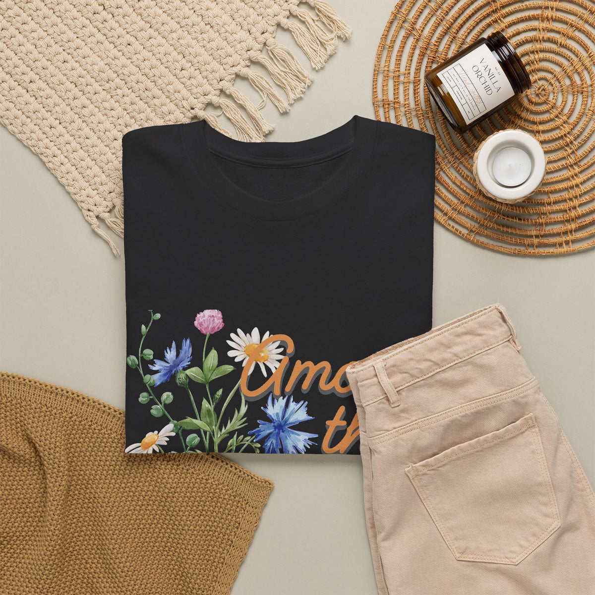 Among the Wild Flowers Tee — Floral Graphic T-Shirt